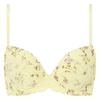 AMOSTYLE BY Triumph Entry Collection Bra Panty Flying M011 E70M Cleavage-Clearing & Set, Flower, Women's, (Yellow),
