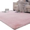 Nordischer Waschbarer Langhaar Teppich für Schlafzimmer, Wohnzimmer oder Sofa – Niedlicher und Stilvoller Bettvorleger oder Couchtisch Teppich