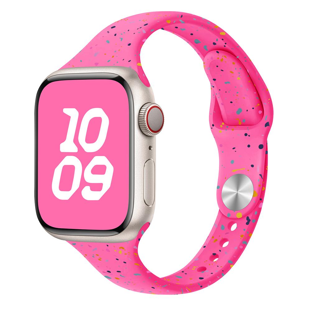 Original Silikonarmband für Apple Watch Band 44mm 45 46 40 41 38 42mm Armband Atmungsaktiv iwatch Serie 10 9 8 SE 7 6 Ultra 2 49mm