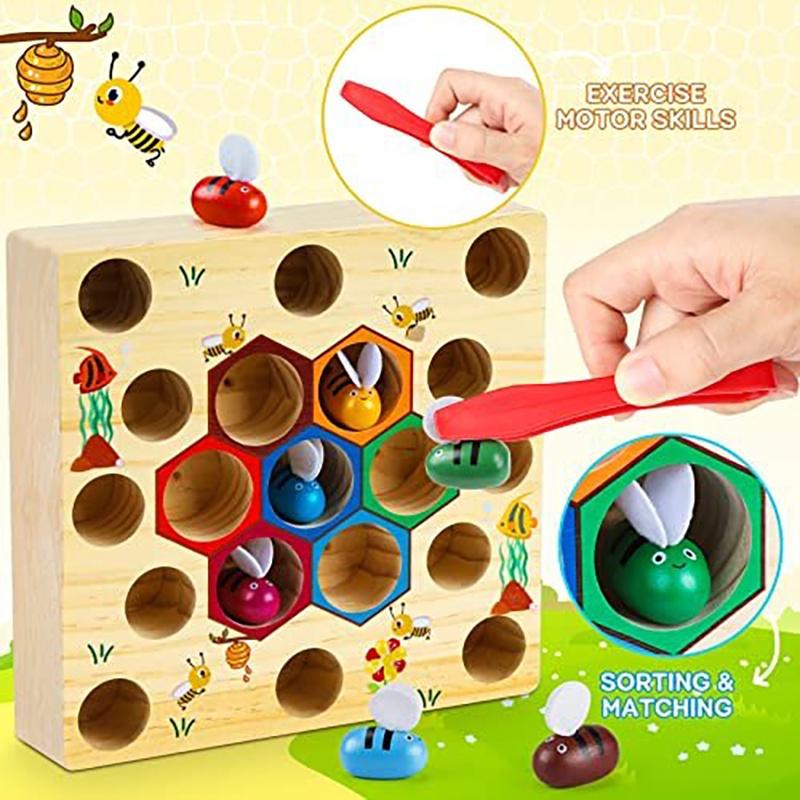 Engaging Wooden Fishing Game Toys For Boys And Girls With Magnetic Elements