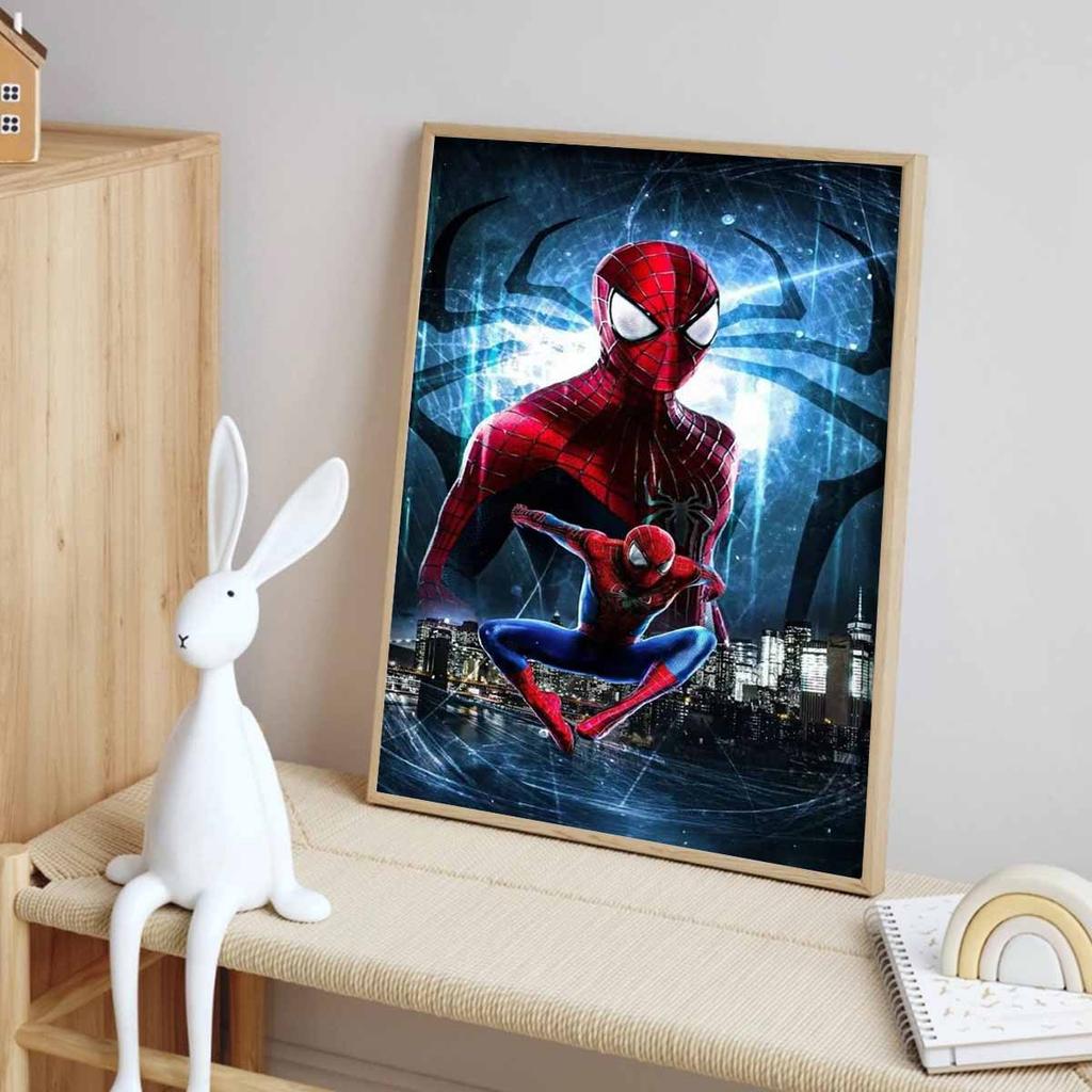 Full Round Diamond Painting "Spider-man" Art Rhinestone Picture Mosaic DIY 5D Cross Stitch Embroidery Home Decoration