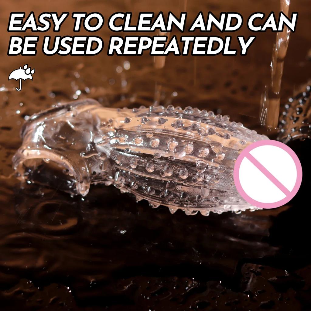 Penis Cock Sleeve Male Sex Toy Penis Enlarger Extender for Men Realistic Dildo Penis Ring To Lock The Sperm Male Sex Products