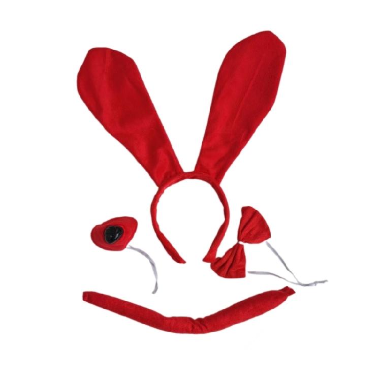 Tier Verkleidungssets Hundehaarband, Schwanz und Fliege für Kindergeburtstagsfeiern