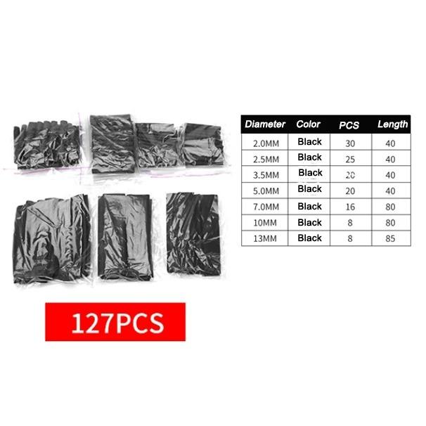 

Ізольована термозбіжна трубка Барвиста термозбіжна трубка в коробці DIY Kit Термозбіжна водонепроникна трубка