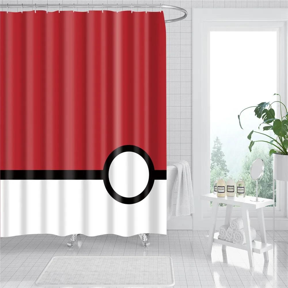 Abstract Geometric Stripes Printing Shower Curtains Home Hotel Bathroom Decoration Bath Curtains Waterproof Bathroom Curtains