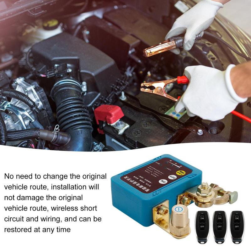 12V/24V Car Battery Disconnect Vehicle Battery Terminal Protector Auto Remote Battery Disconnect Vehicle Accessories