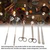 6PCS Candle Accessory Set Wick Trimmer Wick Dipper Candle Snuffer Stainless Steel Easy Grip Use Durable Candle Care Kit