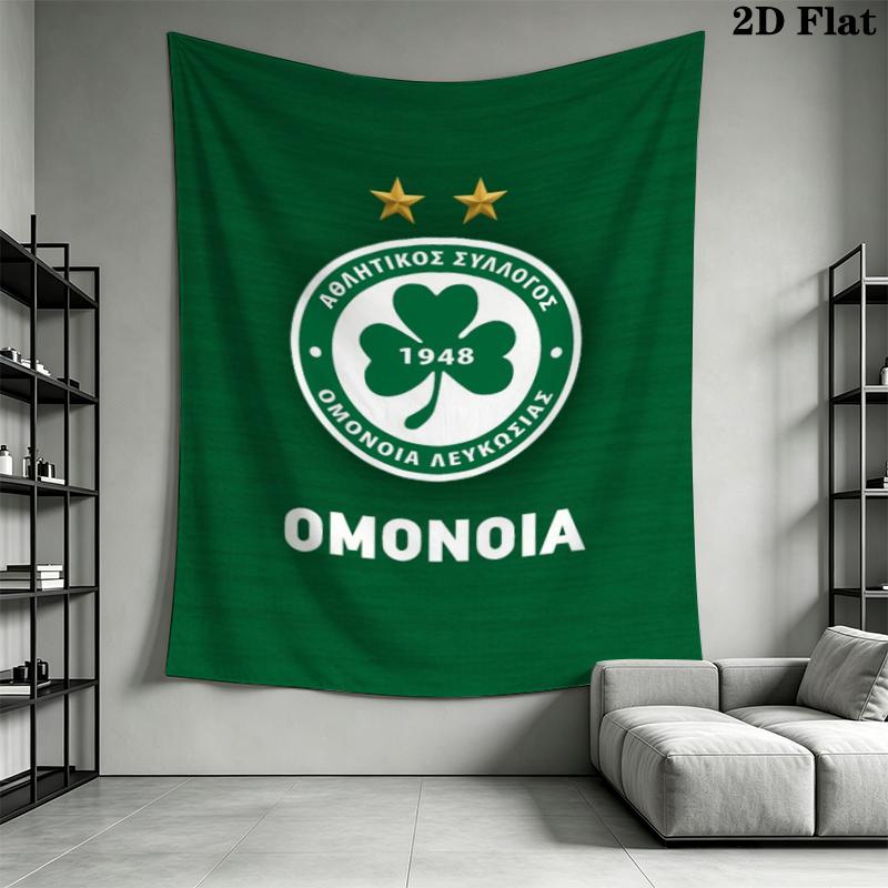 Panathinaikos Football Wall Tapestry Aesthetic Wall Hanging Printed Fabric Blanket Decorative Tapestries for Bedroom Living Room Home Decor
