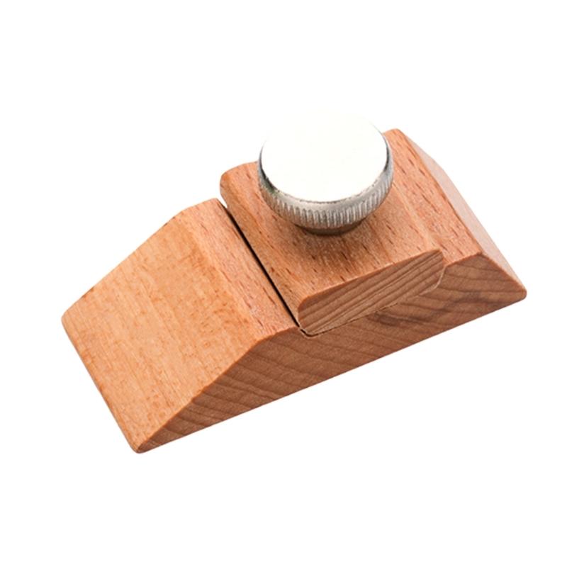 Sandpaper Clamp Block with Wood Body and Metal Thumb Screw for Flat Sanding, Hand Finishing and DIY Repair Work