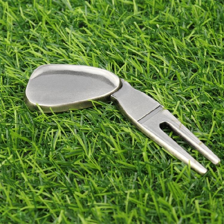 Golfs Balls Pickers Bending Golfs Green Divot Fork Curved Spit Golfs Balls Pickers Green Pitch Mark Repair Tool Golfer
