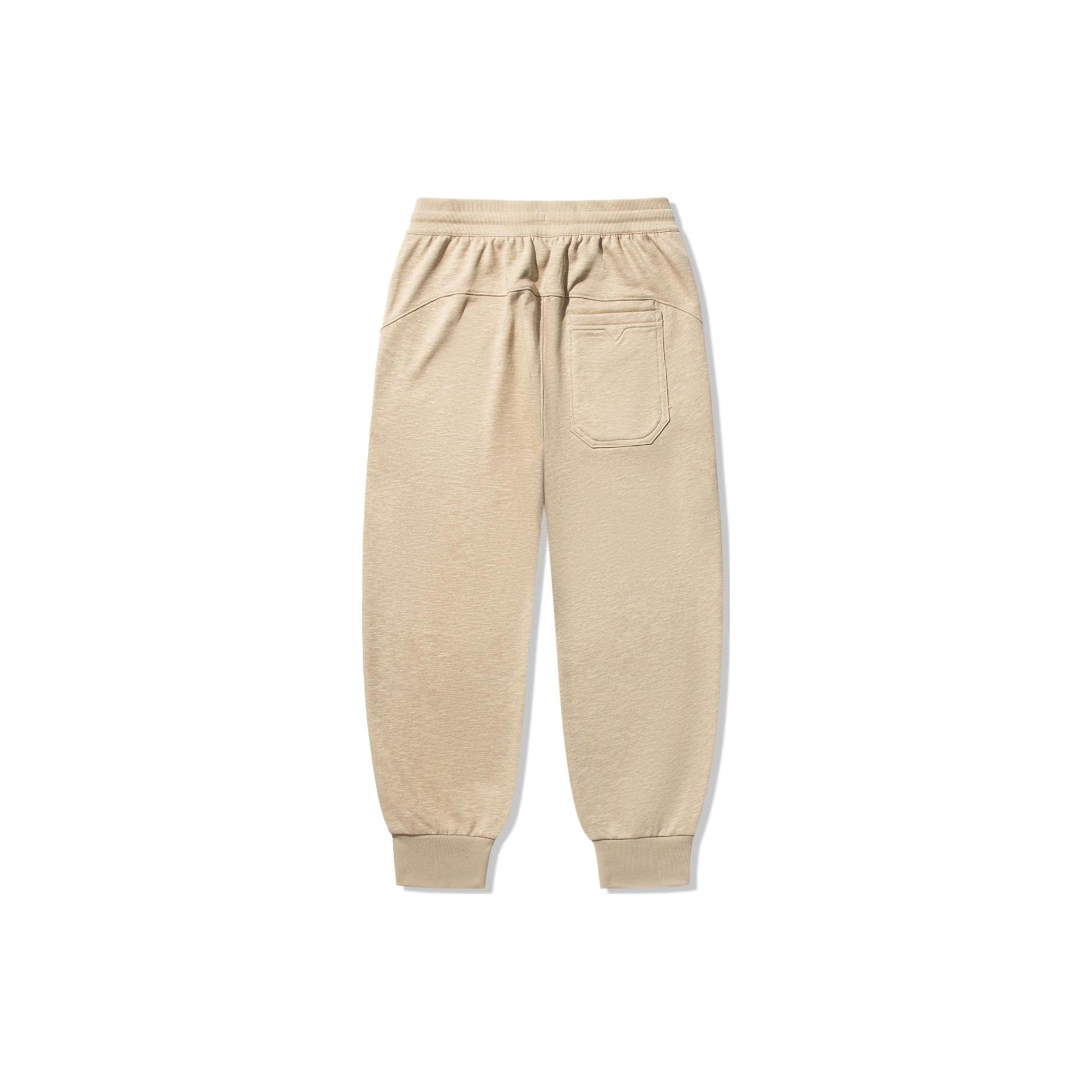 Li Ning Li Ning X Jackie Chan Kung Fu Collection Knitted Sweatpants Men s Aromatherapy Apricot AKLU225-2 L