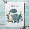 Cartoon Dinosaur Numbers Alphabet Jurassic Dino Nursery Posters Print Canvas Painting Wall Art Picture Baby Kids Room Home Decor