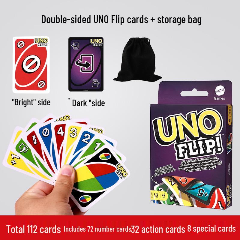 Genuine Mattel UNO Classic Card Game for Multiple Players - Casual Party Poker Table Game