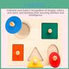 Wooden Shape Recognition Board For Early Education Toddler Playtime Learning Tool
