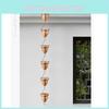 Aluminum Copper Alloy Acorn Rain Chain Outdoor Garden Rainwater Management Tool