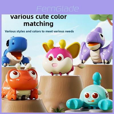 Dinosaur Crawl Toy With Chain Mechanism For Baby Development And Early Learning