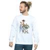 Disney Mens Toy Story 4 Woody Buzz and Bo Peep Sweatshirt