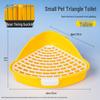 Anti-Splash Large Capacity Triangle Potty for Rabbits, Chinchillas, and Guinea Pigs