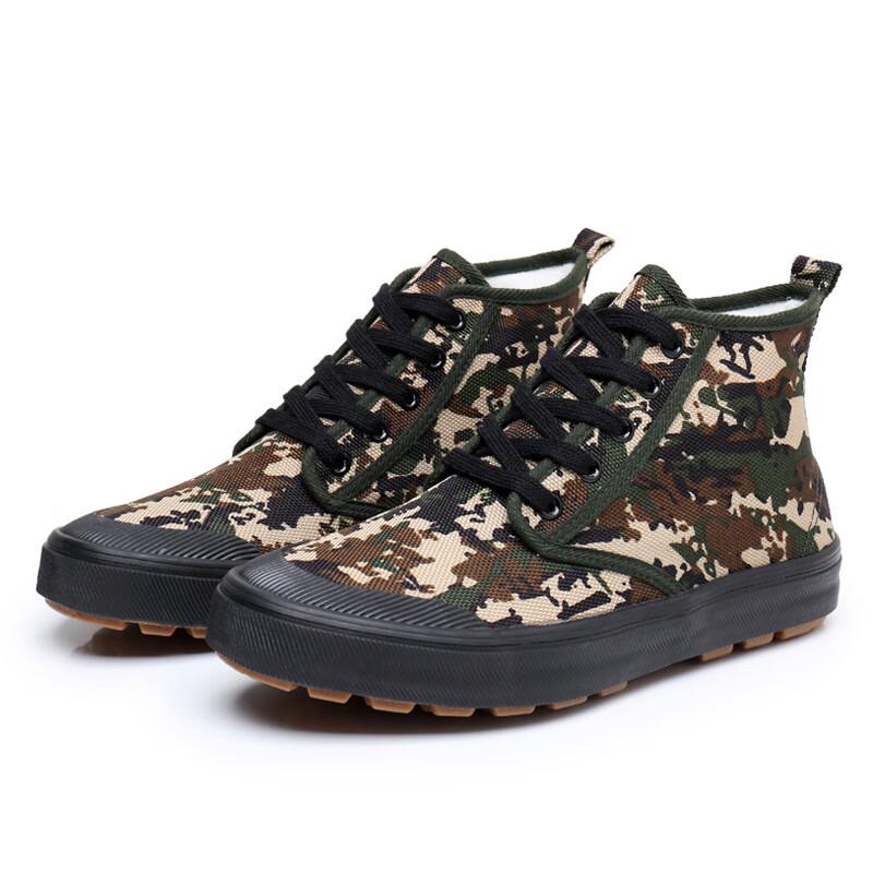Lutai Durable High-Top Canvas Work Boots 43