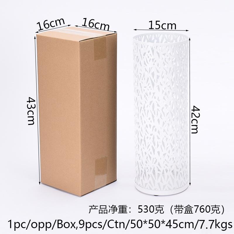 New Umbrella Stand Rack Metal Round Hollow Umbrella Storage Holder Indoor Walking Stick Holder for Home Entryway Office Hotel