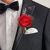 Best Man Brooch Pastoral Style Natural Romantic Realistic Rose Decorative Faux Pearl Wedding Party Groomsman Coat Pin Wedding Prop
