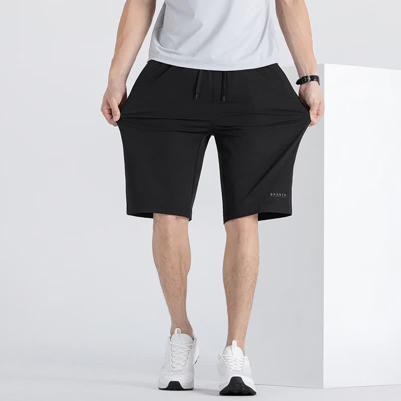 Fengmao Men's Summer Elastic Waist Thin Casual Shorts FMLF3303