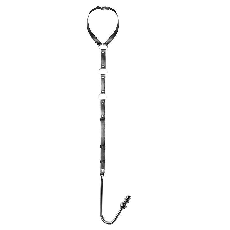 Alternative Restraint Set: Collar, Gag, Handcuffs & Anal Hook for Adult Training & Punishment