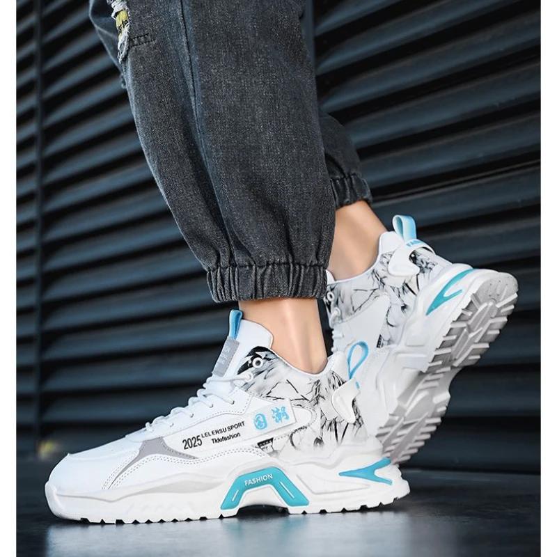Autumn New Trendy Men's SportsShoes Hightop Anti Slip Shoes Casual Versatile Running Footwear Fashion Comfortable Male Sneakers