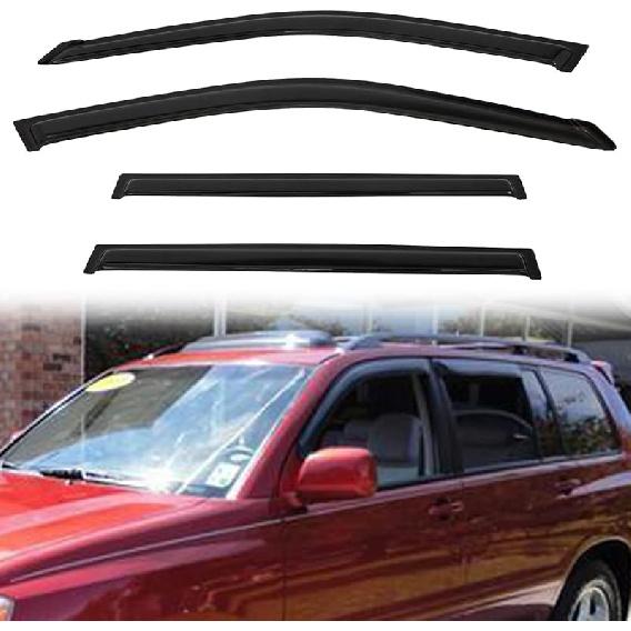 Ветровики в проем для 2001-2005 Sport Trac, 1997-2001 Mercury Mountaineer, 1991-2001 Explorer, Дефлекторы боковых окон, Дефлекторы вентиляции for 2001-2007 Highlander