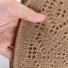 Korean Simple Linen Sun Protection Hollow Knitted Hat For Women Female Hats Bucket Hat Korean Style Caps Sun Hat