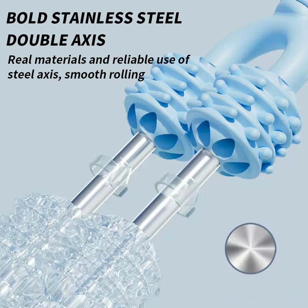 Double row massage roller massage stick muscle relaxation massage tool - a must-have for home massage relaxation