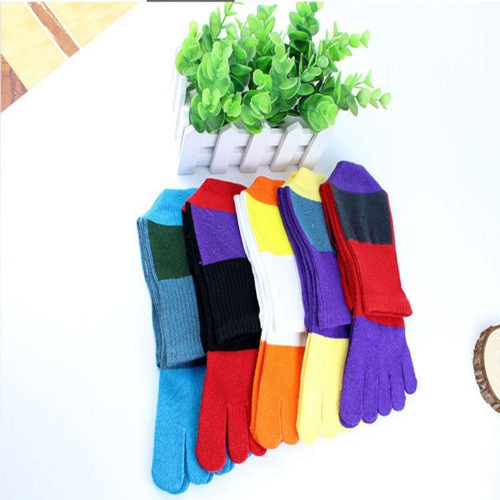 Cotton Anti-Sweat With Toes Sport Sweat Socks Dress Socks With Toes Five Finger Socks Toe Socks