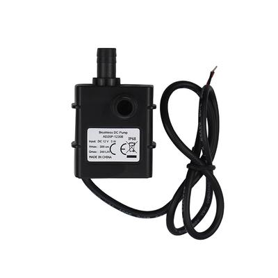 240 L/H 12V 5W Electric Brushless Mini Water  Pump for Aquarium Fish Tank Pond Fountain Hydroponics, Black Micro Submersible