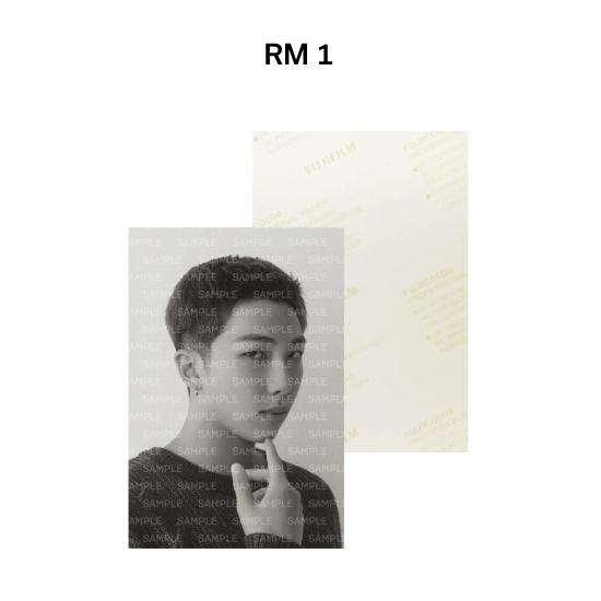 

BTS МОНОХРОМНАЯ распечатанная фотография RM Джин Шуга Джей-Хоуп вер. RM 1