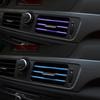 10pcs Car Air Conditioner Vent Trim Colorful PVC Stylish Interior Moulding Strip for Decoration