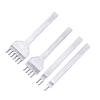 Outil d'artisanat du cuir à dents, outils de bricolage du cuir, poinçons de trous, couture pour outils de poinçonnage de ceinture en cuir 4 pièces