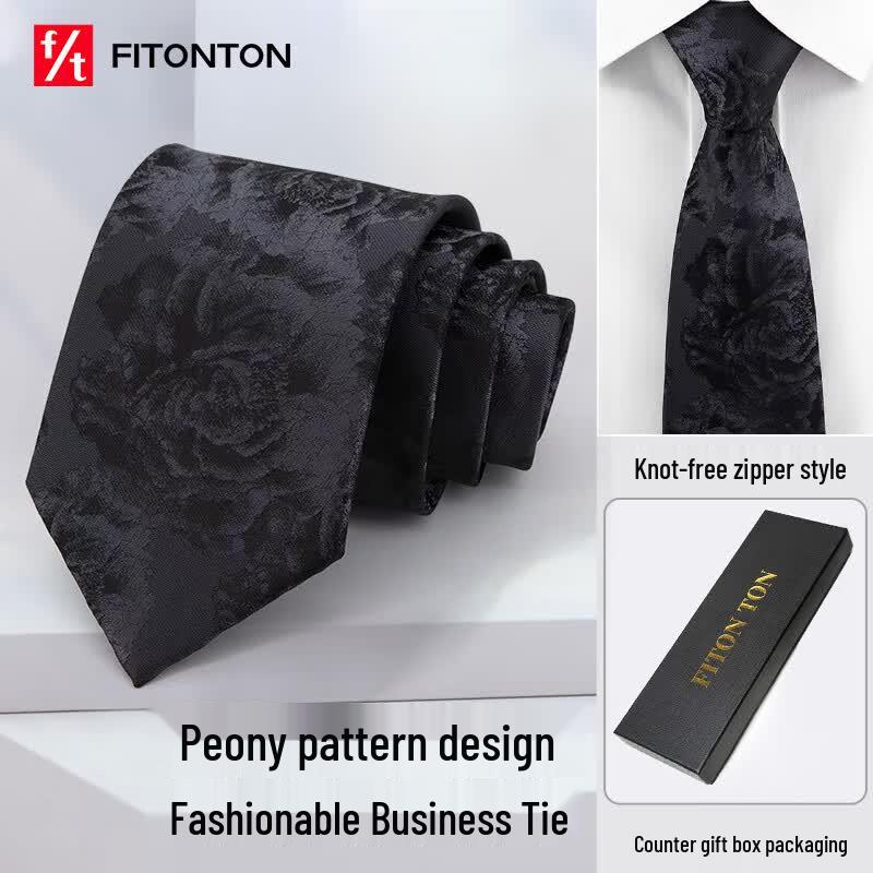 Мужской цветочный официальный галстук FitonTon 8cm Width, Gift Boxed