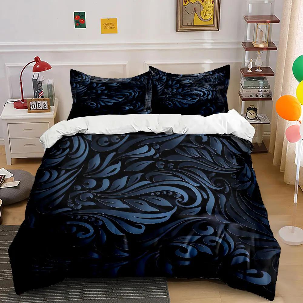 "Elegant Floral Pattern Decor Set" Soft Comfortable Duvet Cover Bedding Set Included 1*Duvet Cover & 2*Pillowcases gift