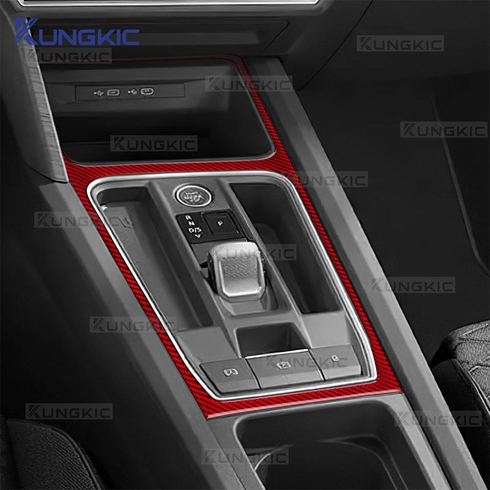 Real Soft Carbon Fiber Sticker For Seat Leon MK4 Cupra Leon Cupra Formentor 2020 2021 2022 2023 2024 LHD RHD Gear Shift Panel