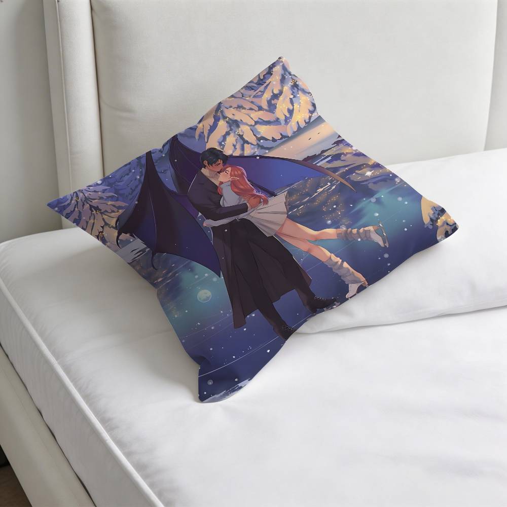 Acotar A Court of Mist Fury Printed Pillowcase Soft Polyester Pillow Cover Home Bedding Decor Print Gift No Pillow Core