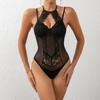 Body-Dessous-Sets mit ausgehöhltem Kragen und Riemen aus neuer Perspektive