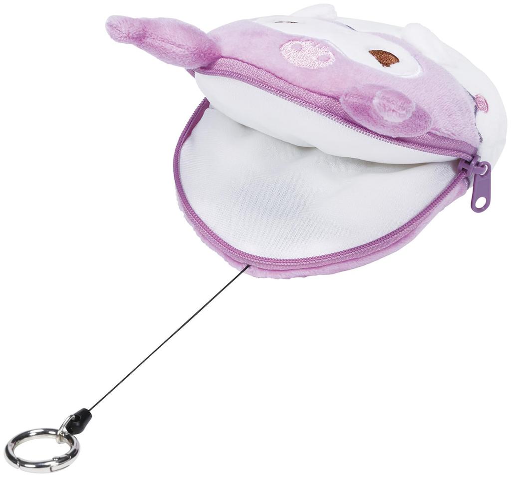 Skater Plush Pouch with Sanrio Kuromi Reel, ZRNP1-A