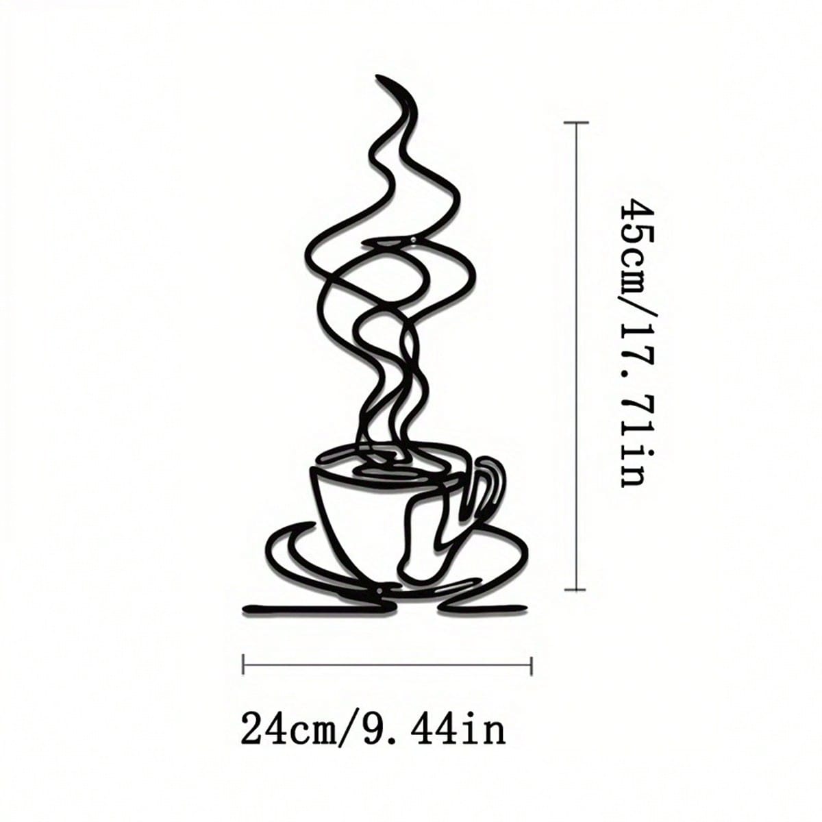 Винтажное металлическое кофейное кружка Настенное искусство Рустик Кухонный декор Бар Кафе Вывеска Подарок