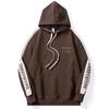Autumn And Winter Heavy American Contrasting Color Long-Sleeved Hooded Sweater Men'S Loose Large Size Youth Long-Sleeved Casual Jacket Tide