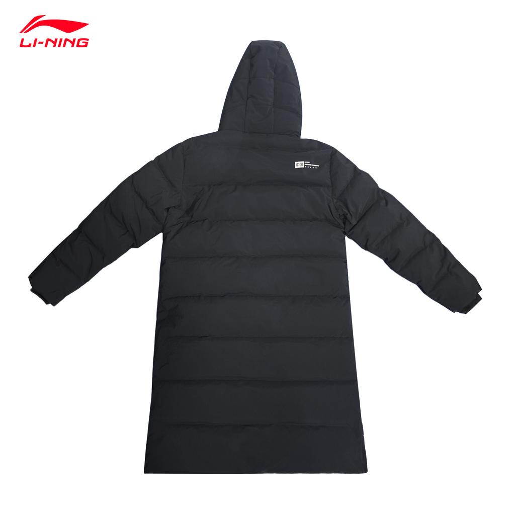 Li Ning National Flag Logo Long Down Jacket Unisex Outerwear AYMV657-A