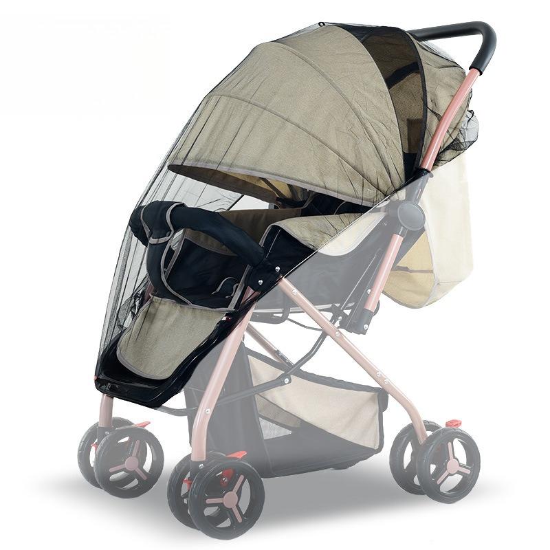 Full-cover Baby Stroller Mosquito Net Cover Sunshade Windshield Mesh Gauze Curtain Trolley Mosquito Net Stretchable Mosquito Net