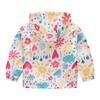 2-9 Years Kids Spring Autumn Thin Hooded Coat Printed Zipper Outwear