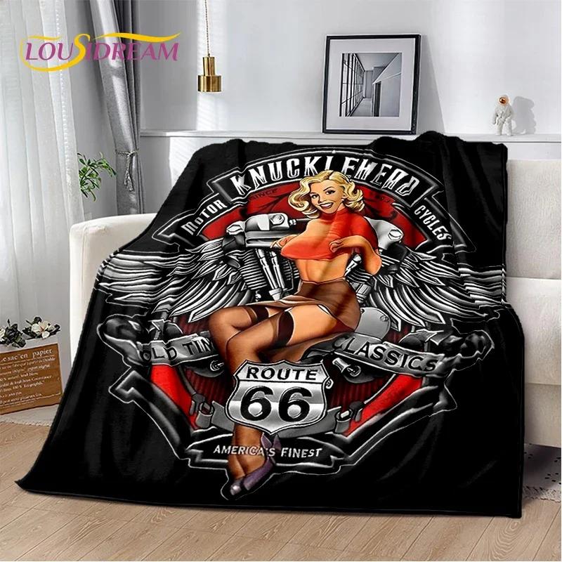 

Route Retro Throw Blanket Soft Cozy Blanket for Home Bedroom Sofa Picnic Child Gift 100x150cm