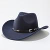 Farm West cowboy hat for men and women, music party jazz hat, autumn/winter European and American style felt top hat