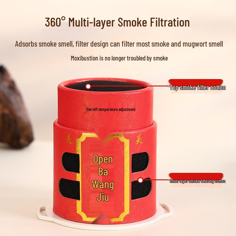 Portable Reusable Moxibustion Box with Smoke-Filtering Technology